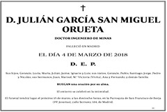 Julián García San Miguel Orueta
